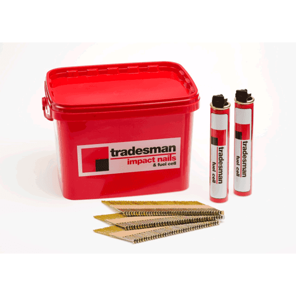 Tradesman Galvanised Nail/Fuel Handy Pack 2.9x65mm
